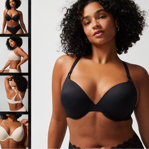 Soma Embraceable Enchanting Lace Racer J-hook Push Up Bra